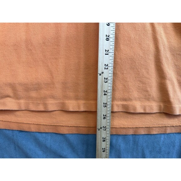 Ralph Lauren Polo Shirt Orange Short Sleeve 2 Button Men's XL Classic Fit Pony - Picture 6 of 9